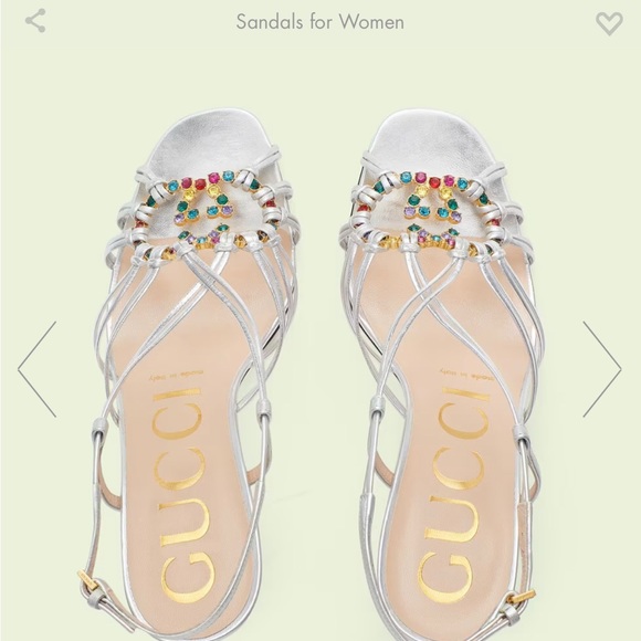 Silver metallic leather
Interlocking G with crystal
3.7" heel height
Made 🇮🇹 - Picture 4 of 6